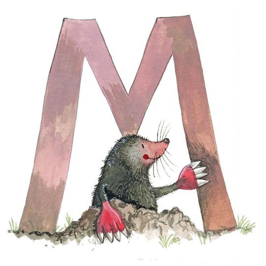 Picture of M MOLE ALPHABET TILE