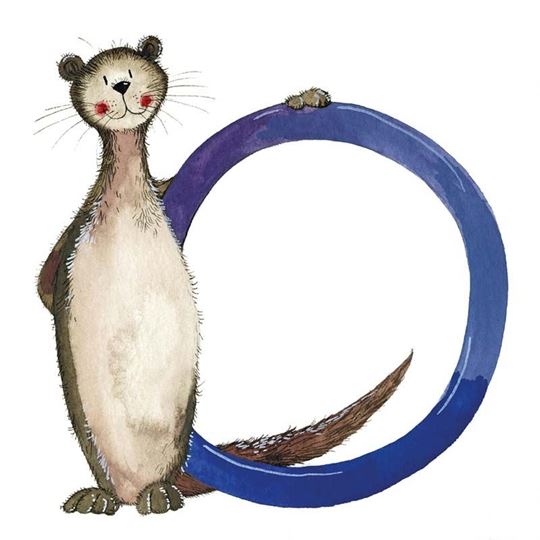 Image sur O OTTER ALPHABET TILE