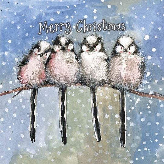 Image sur CHRISTMAS LONG TAILED TITS