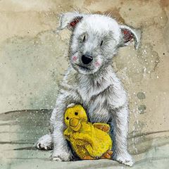 Picture of WESTIE AND TOY BLANK CARD
