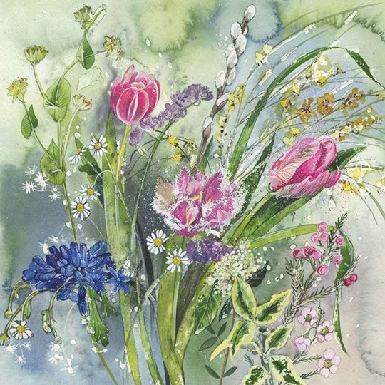 Image sur SPRING FLOWERS BLANK CARD
