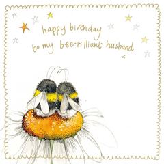 Image de BEE HUSBAND SPARKLE CARD