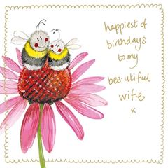 Picture of BEE WIFE SPARKLE CARD