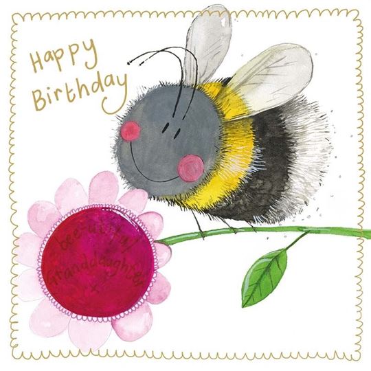 Image sur BEE GRANDDAUGHTER SPARKLE CARD