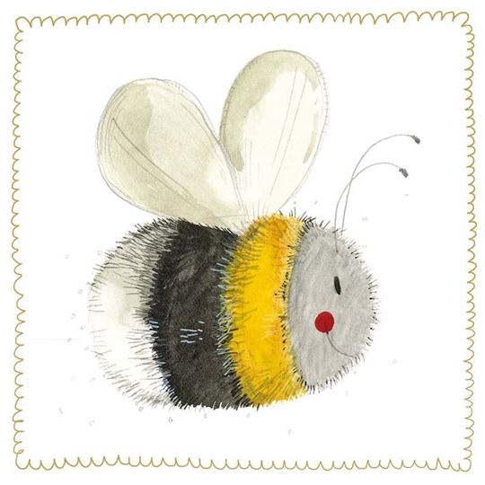 Image sur BEE IN FLIGHT SPARKLE CARD
