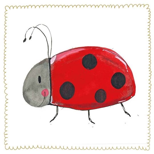 Picture of LARGE LADYBIRD SPARKLE CARD