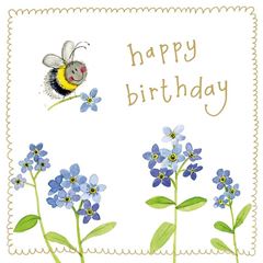 Picture of BEE AND FORGET ME NOT SPARKLE CARD