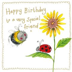 Picture of BEE AND LADYBIRD SPARKLE CARD