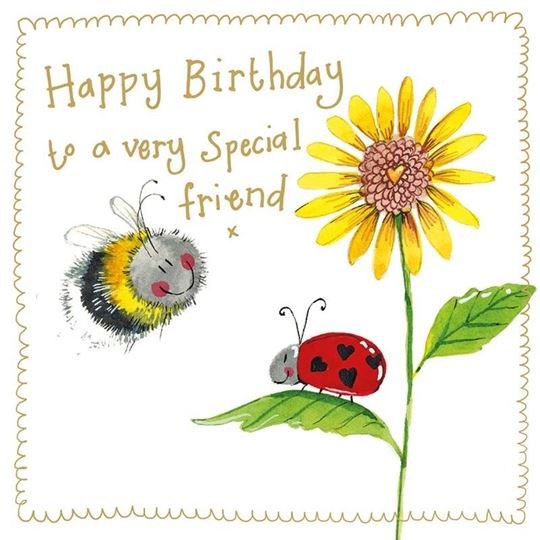 Picture of BEE AND LADYBIRD SPARKLE CARD