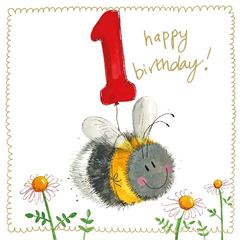 Immagine di BEE 1 YEAR OLD SPARKLE CARD