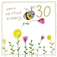 Picture of BEE 30 YEAR OLD SPARKLE CARD