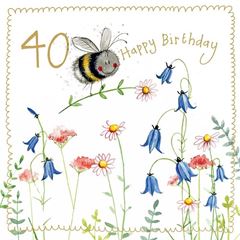 Picture of BEE 40 YEAR OLD SPARKLE CARD