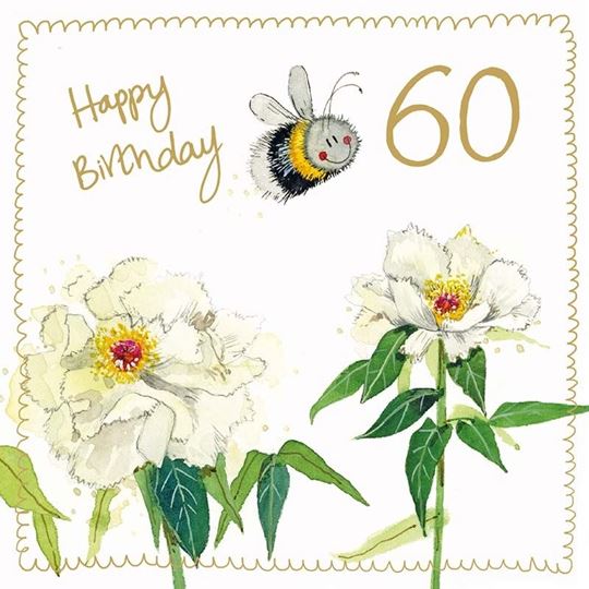 Image sur BEE 60 YEAR OLD SPARKLE CARD
