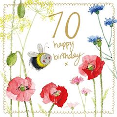 Picture of BEE 70 YEAR OLD SPARKLE CARD