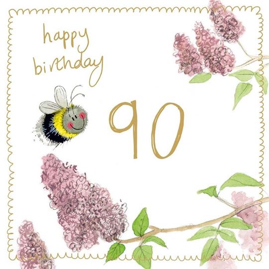 Immagine di BEE 90 YEAR OLD SPARKLE CARD