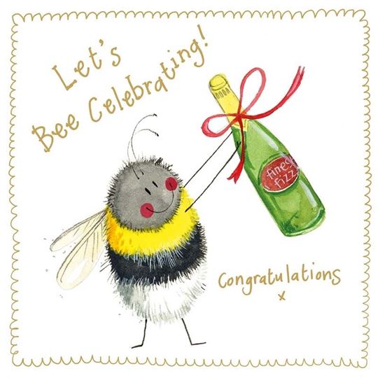 Image sur BEE CONGRATULATIONS SPARKLE CARD