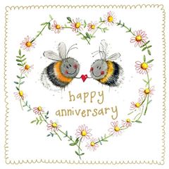 Picture of BEE ANNIVERSARY SPARKLE CARD