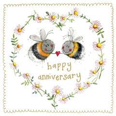 Image de BEE ANNIVERSARY SPARKLE CARD