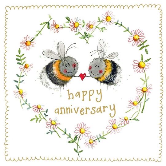 Image sur BEE ANNIVERSARY SPARKLE CARD