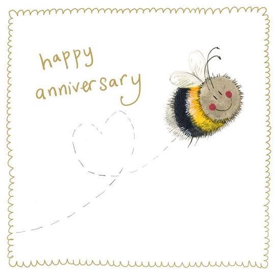 Image sur BEE ANNIVERSARY SPARKLE CARD
