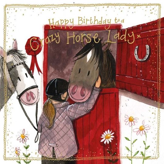 Bild von CRAZY HORSE LADY SPARKLE CARD