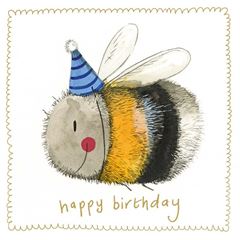 Image de BEE AND BLUE PARTY HAT