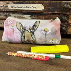 Picture of RABBITS AND DAISIES PENCIL CASE