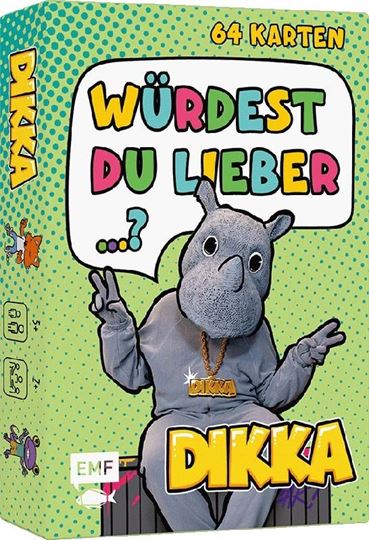 Picture of DIKKA: Kartenspiel: Würdest du lieber...? Nashornstarke Fragen für Kid