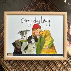 Bild von CRAZY DOG LADY LAP TRAY