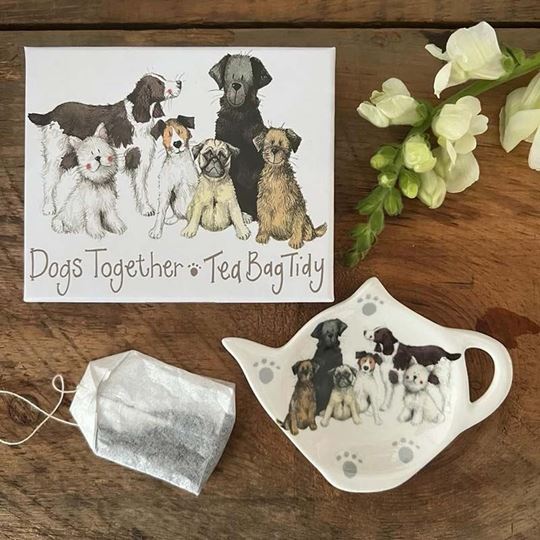 Picture of DELIGHTFUL DOGS TEA BAG TIDY