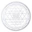 Immagine di Spiritcatcher Sri Yantra Resin weiss 20cm