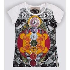 Bild von Damen T-Shirt Chakra Metatron 100% Baumwolle Grösse M