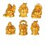 Image de Lachende Buddhas Kunststein goldfarben 6er Set 2x3cm