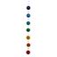Image de Muschelmobile 7 Angels Capiz regenbogenfarben 100cm