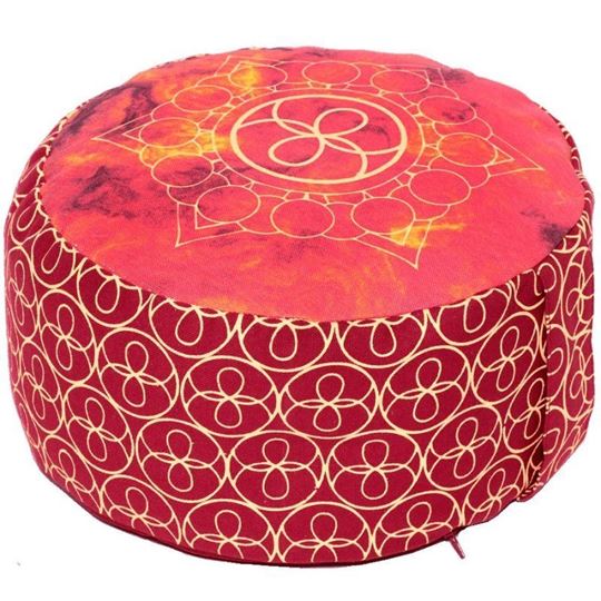 Picture of Meditationskissen Classic Chakra-Style Höhe 15 cm in Rot von Lotus Design