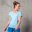 Picture of Yogashirt Triangle in blue-breeze von The Spirit of OM