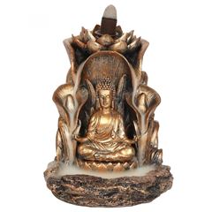 Immagine di Backflow - Rückfluss Räucherkegelhalter Buddha