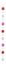 Immagine di Muschelstrang Blume-Engel rot-weiss 90cm