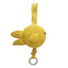 Picture of Crochet Music Box Fish Yellow , VE-3