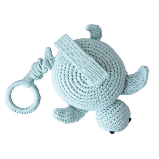 Image sur Crochet Music Box Turtle Misty Blue , VE-3