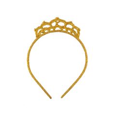 Image de Hairband Crochet Crown Gold, VE-10