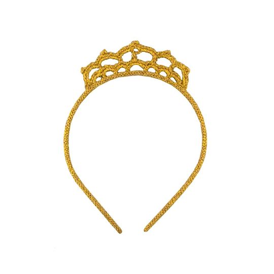 Picture of Hairband Crochet Crown Gold, VE-10