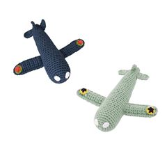 Bild von Crochet Rattle Airplane Assorted 2 colours, VE-8