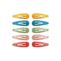 Immagine di Hairclips Baby (10/card) Assorted 5 colours, VE-24