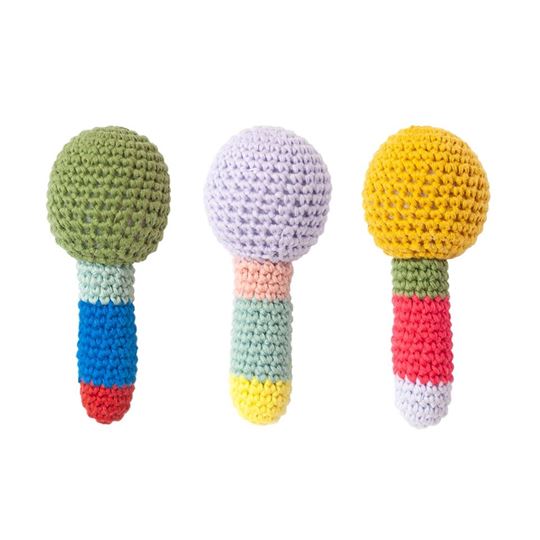 Bild von Crochet Rattles Mini Assorted 3 designs, VE-12