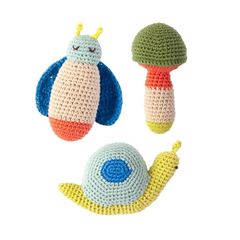 Bild von Crochet Rattles Nature Assorted 3 designs, VE-12