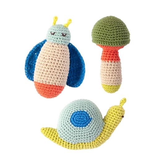 Image sur Crochet Rattles Nature Assorted 3 designs, VE-12