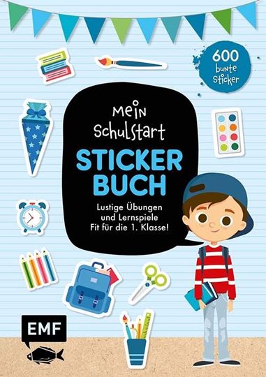 Image sur Das Stickerbuch zum Schulstart (blau)