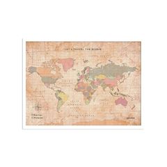 Picture of Miss Wood Cork Map - World - M Old School