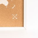 Immagine di Woody Cork Map XL - White - White Frame